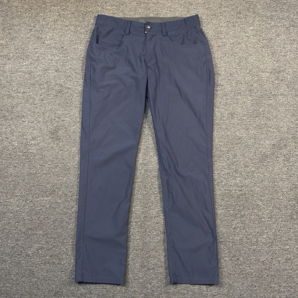 Vuori Meta Navy Blue 5-Pocket Casual Performance Commuter Tech Pants Men's Sz 31
